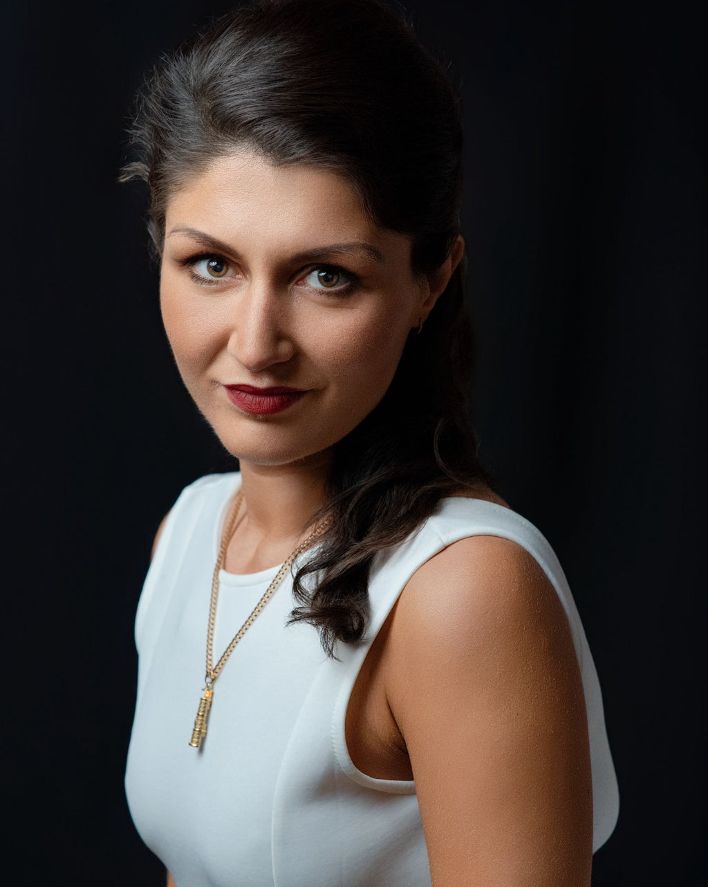 Gold Lighthouse Pendant with LED Light Imitating Real Fire