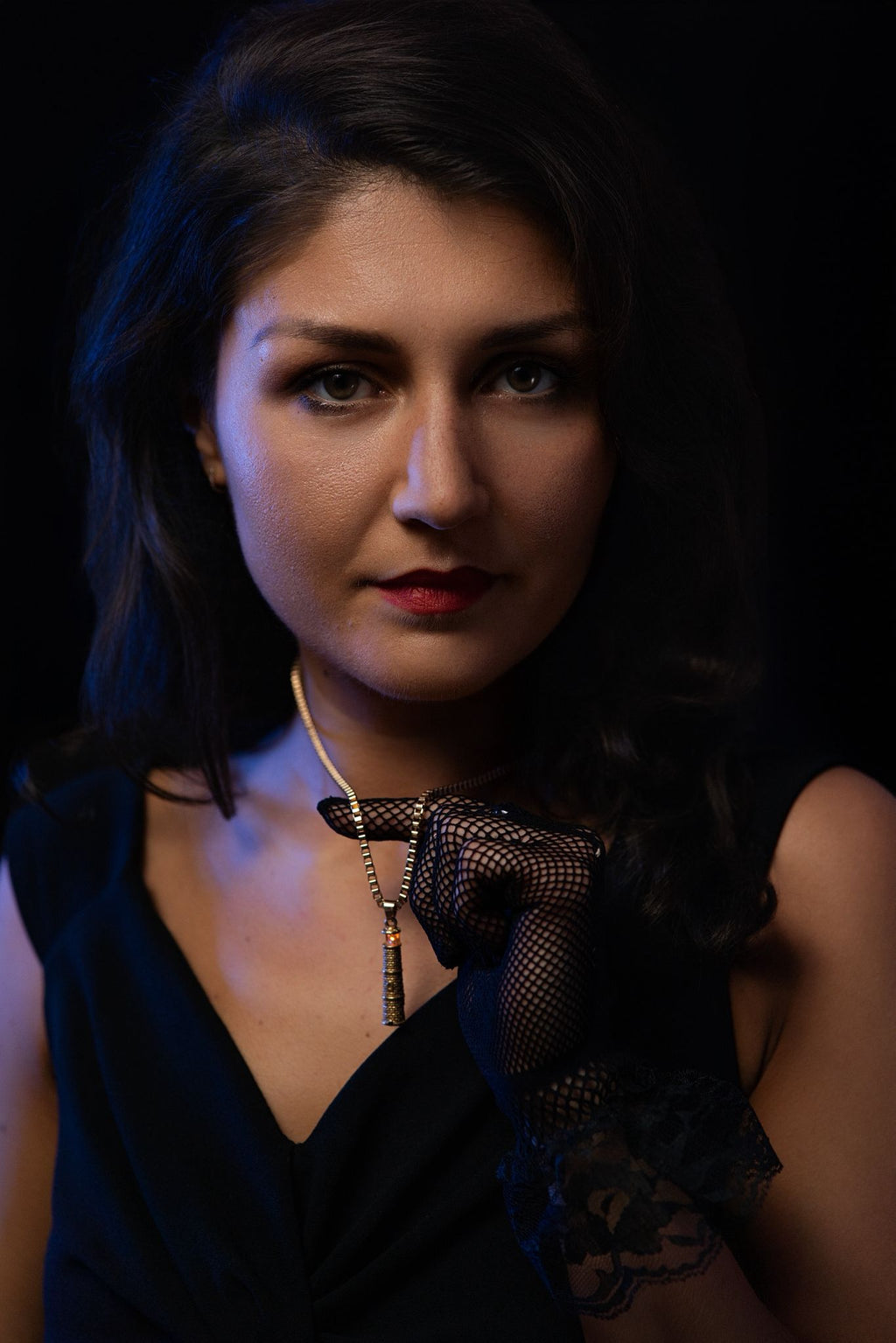 Gold Lighthouse Pendant with LED Light Imitating Real Fire